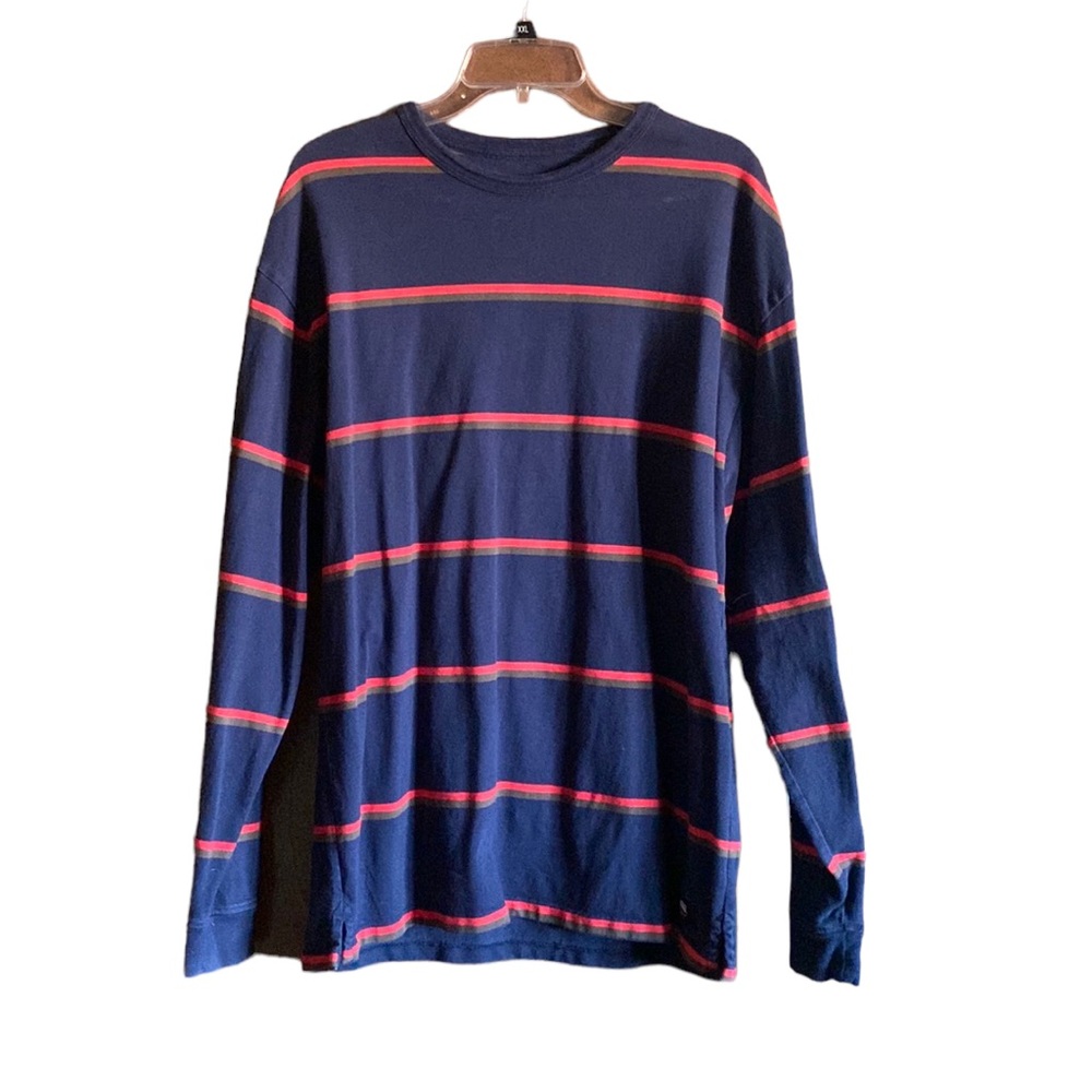 Van’s Striped Oversized Long Sleeve Mens’ Large